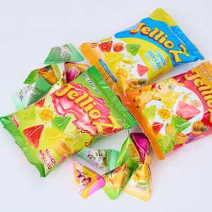 Thạch rau câu cốt trái cây tươiJellio Z 54g/túi- 3 màu